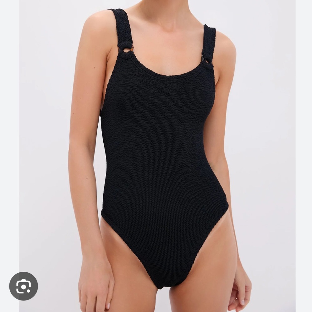 Hunza G Black Domino One-Piece Swimsuit